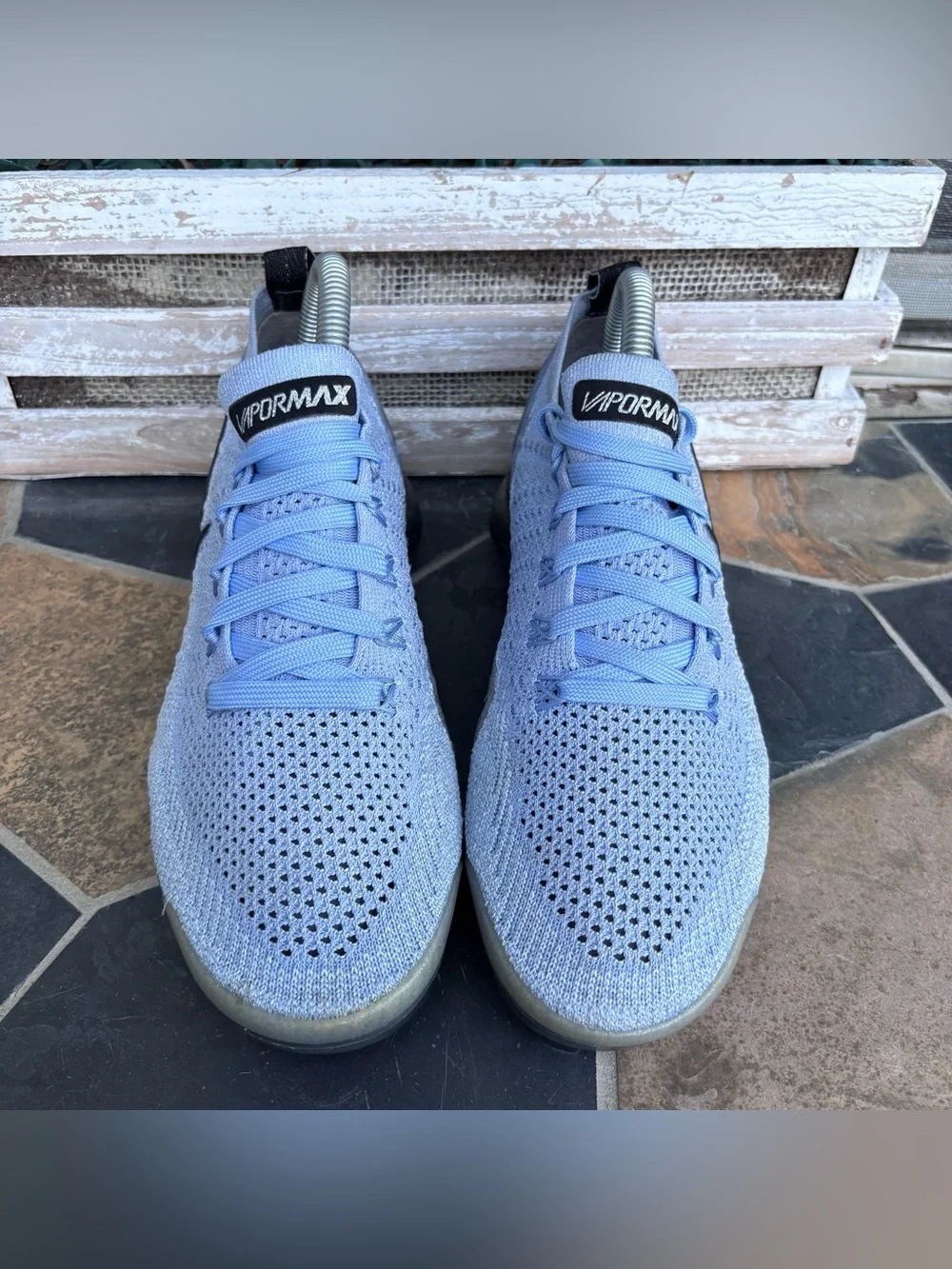 Nike Air VaporMax Flyknit 2 ‘Aluminum’ (Women’s) Size 7 - Picture 5 of 11
